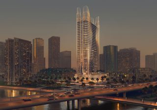 modern high rise building in business bay dubai